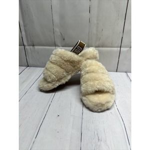 Ugg Fluff Yeah Cream Slippers Sz8